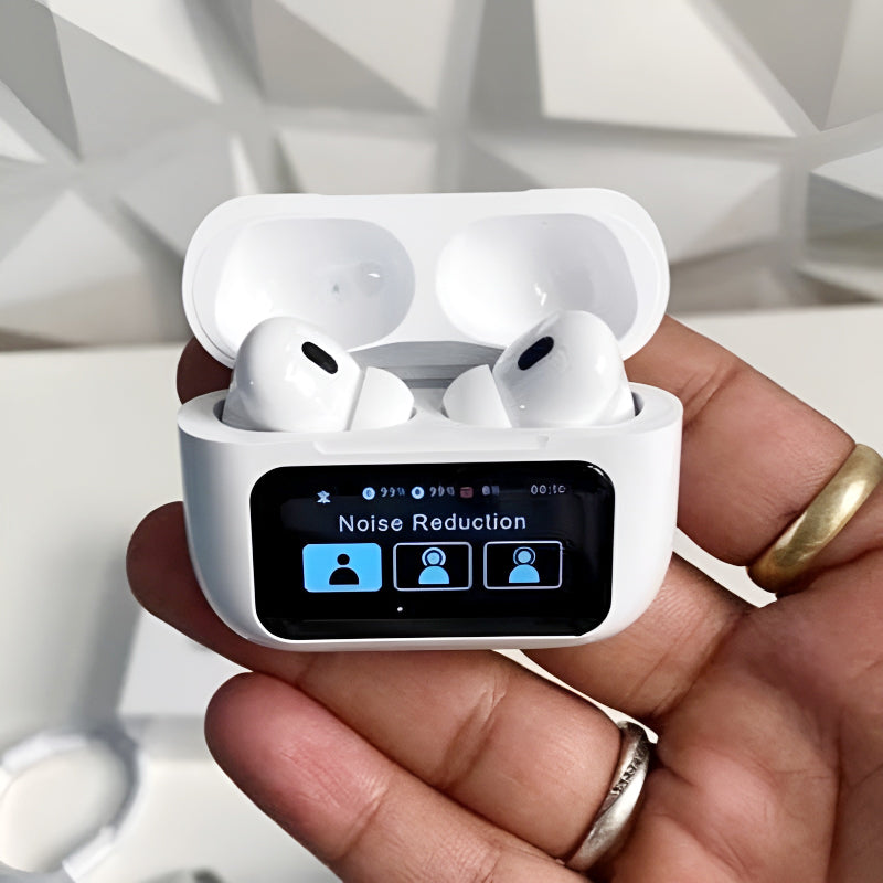 TOUCH SCREEN AIRPODS WITH HIGH QUALITY SOUND, ANC&ENC NOISE CONTROL