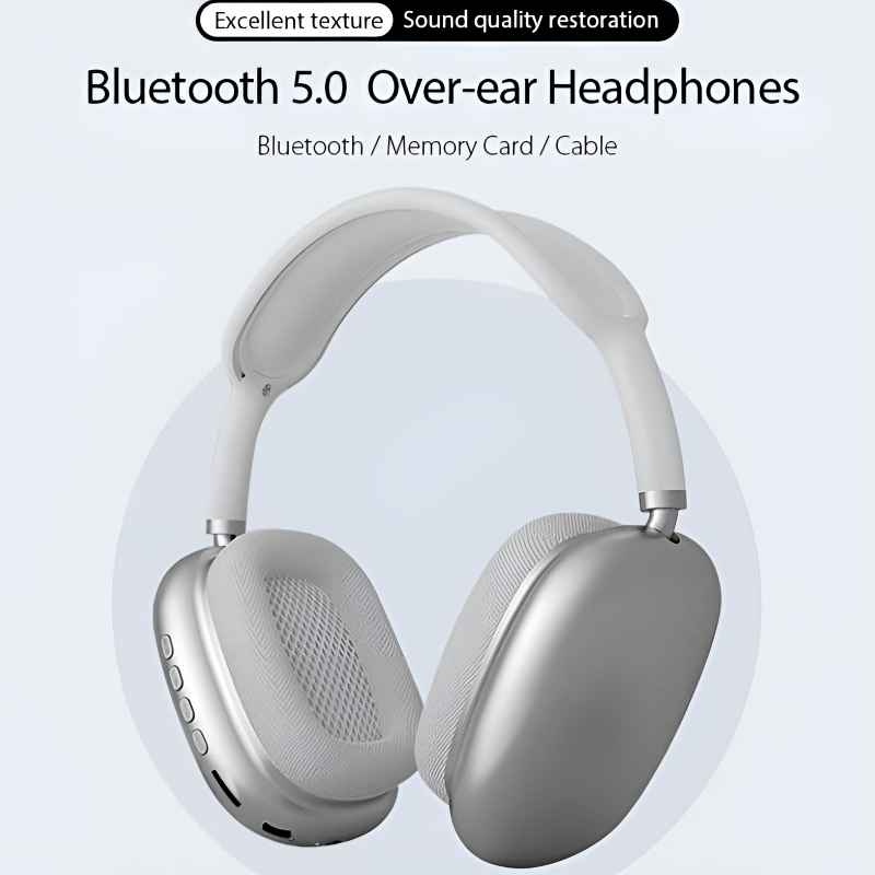 Bluetooth Wireless Noise-Cancelling Stereo Headphones with Mic for Sports & Gaming