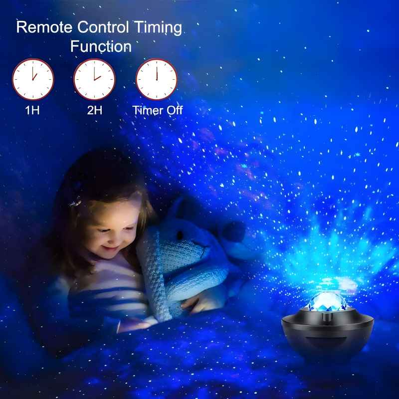 Portable Multi-Function LED Galaxy Projector Light with Bluetooth Speaker – Compact Design